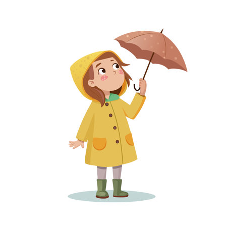 Beautiful Girl Children Character Vector Illustrationのイラスト素材