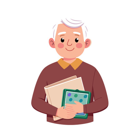 Beautiful Professional Man Character Vector Illustrationのイラスト素材