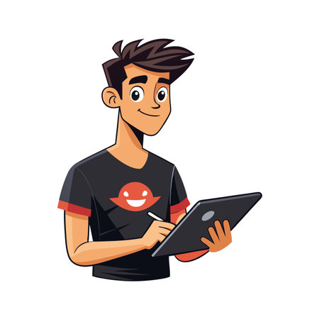 Beautiful Professional Man Character Vector Illustration