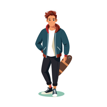 Beautiful Professional Man Character Vector Illustrationのイラスト素材