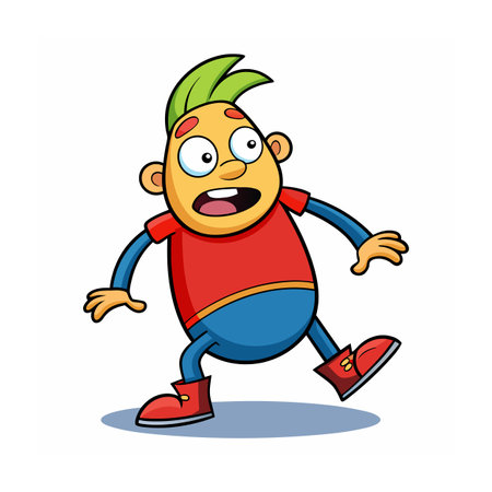 Beautiful Professional Cartoon Character Design Vector illustrationのイラスト素材