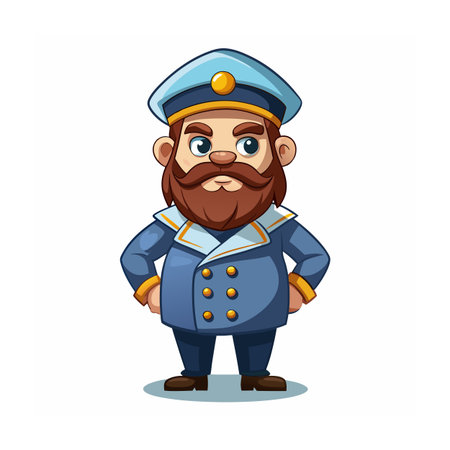 Beautiful Professional Cartoon Character Design Vector illustrationのイラスト素材