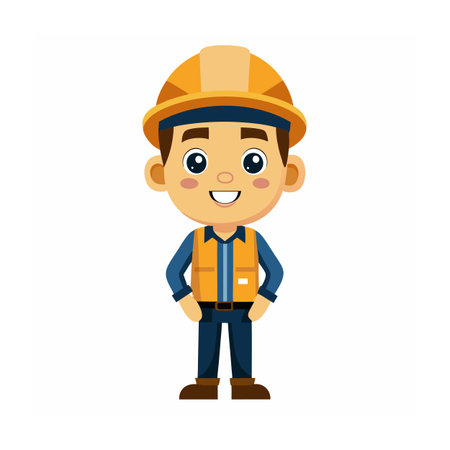 Beautiful Professional Cartoon Character Design Vector illustrationのイラスト素材