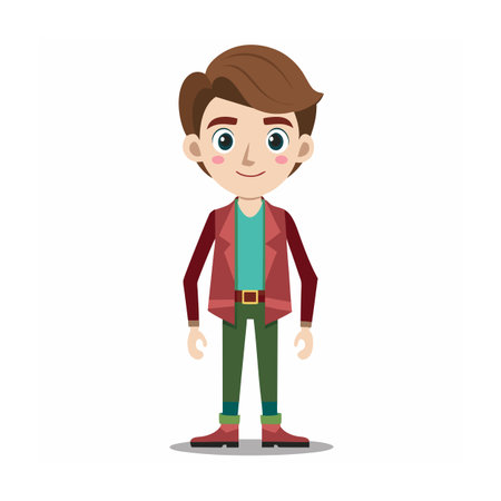 Beautiful Professional Cartoon Character Design Vector illustrationのイラスト素材