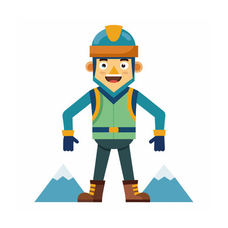 Beautiful Professional Cartoon Character Design Vector illustrationのイラスト素材