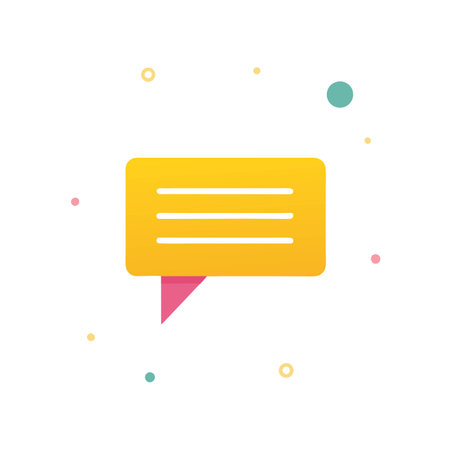 Flat style message, chat, email contact icon vector illustration