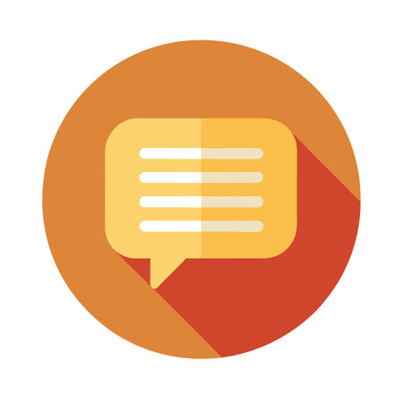 Flat style message, chat, email contact icon vector illustrationのイラスト素材