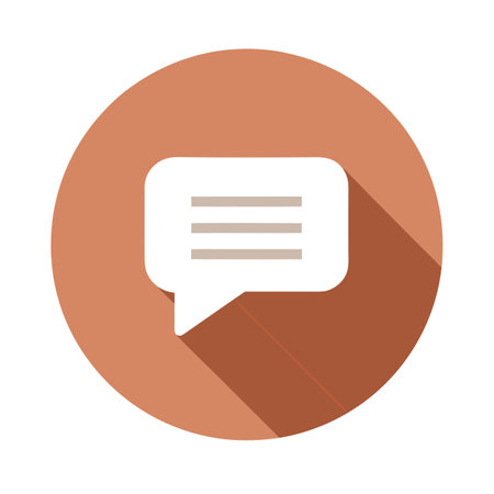 Flat style message, chat, email contact icon vector illustrationのイラスト素材