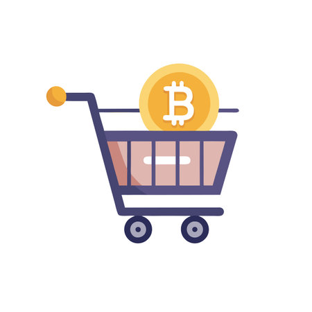 Beautiful flat style shopping cart icon vector illustrationのイラスト素材