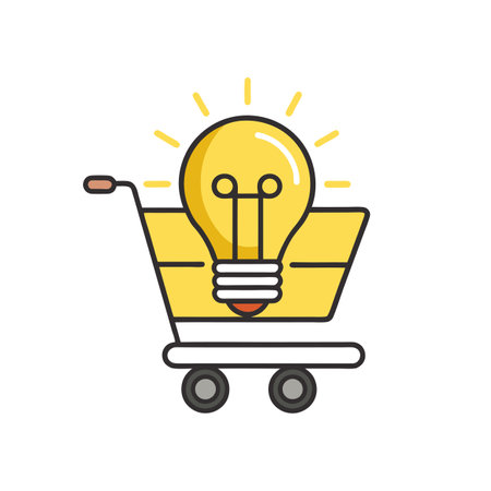 Beautiful flat style shopping cart icon vector illustrationのイラスト素材