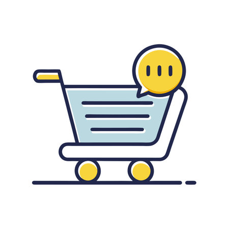 Beautiful flat style shopping cart icon vector illustrationのイラスト素材