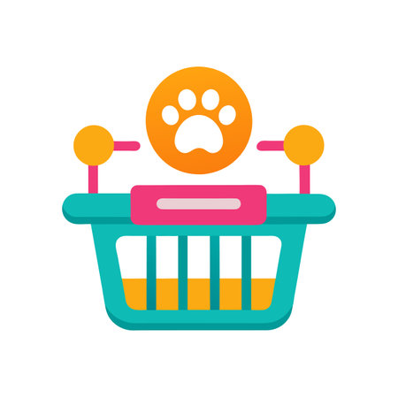 Beautiful flat style shopping cart icon vector illustrationのイラスト素材