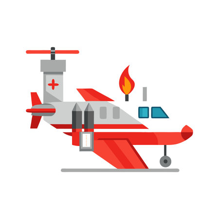 Flat style airplane icon vector illustrationのイラスト素材