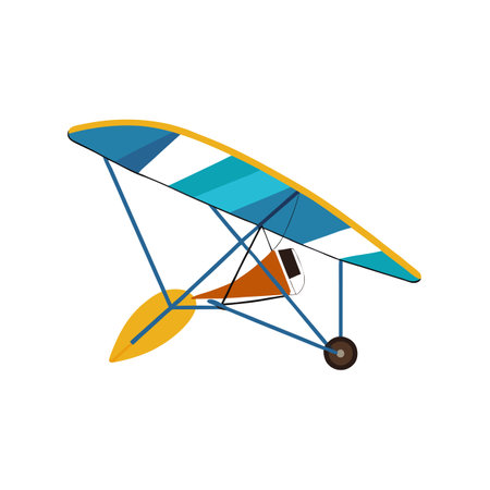 Flat style airplane icon vector illustration