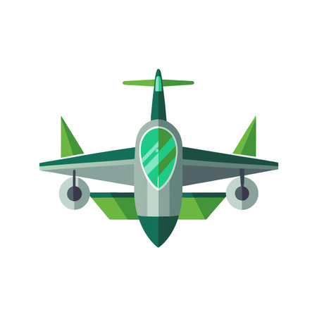 Flat style airplane icon vector illustrationのイラスト素材