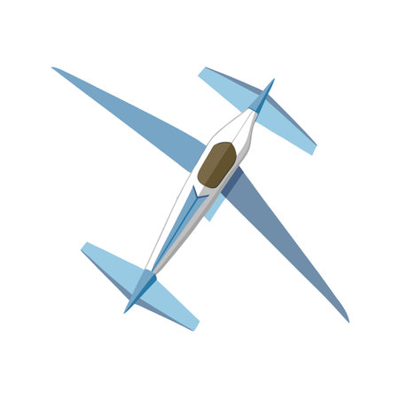 Flat style airplane icon vector illustrationのイラスト素材
