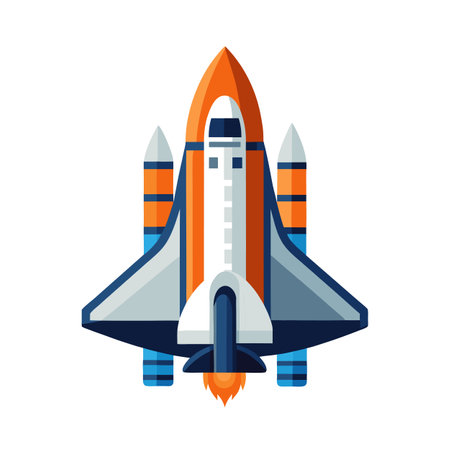 Flat style airplane icon vector illustrationのイラスト素材