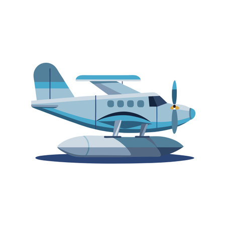 Flat style airplane icon vector illustration