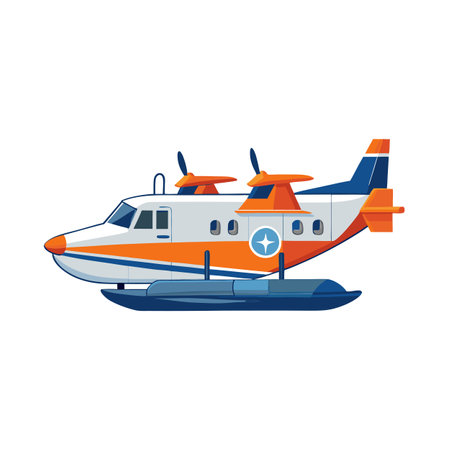 Flat style airplane icon vector illustration