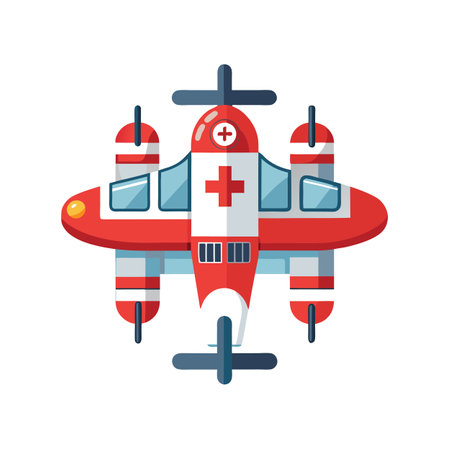 Flat style airplane icon vector illustrationのイラスト素材