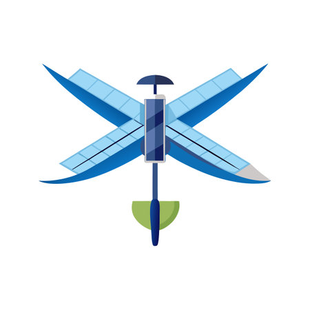 Flat style airplane icon vector illustrationのイラスト素材