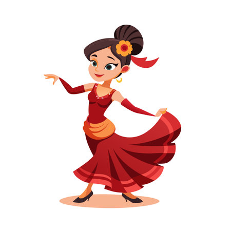 Beautiful Professional Cartoon Character Design Vector illustrationのイラスト素材