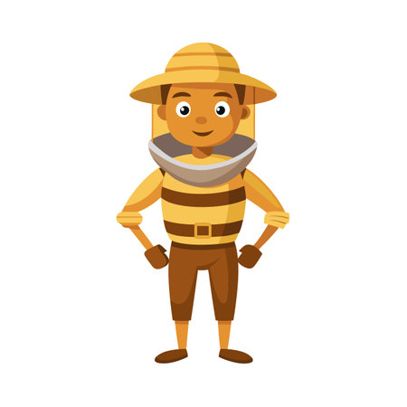 Beautiful Professional Cartoon Character Design Vector illustrationのイラスト素材