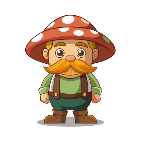 Beautiful Professional Cartoon Character Design Vector illustrationのイラスト素材