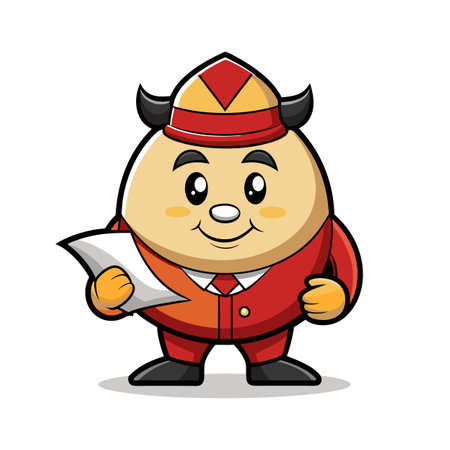 Beautiful Professional Cartoon Character Design Vector illustrationのイラスト素材