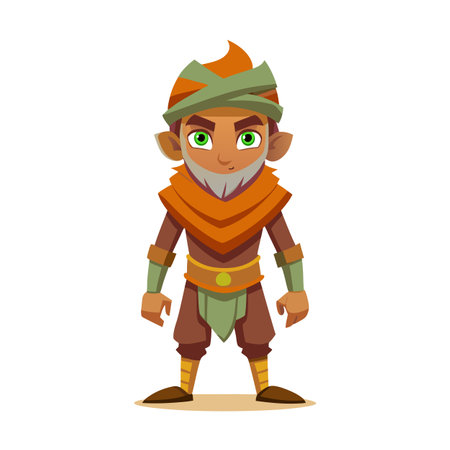 Beautiful Professional Cartoon Character Design Vector illustrationのイラスト素材
