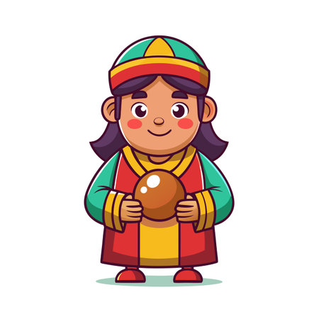 Beautiful Professional Cartoon Character Design Vector illustrationのイラスト素材