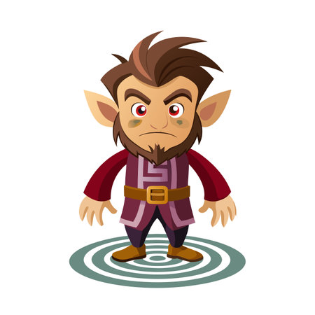 Beautiful Professional Cartoon Character Design Vector illustrationのイラスト素材
