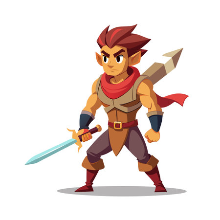 Beautiful Professional Cartoon Character Design Vector illustrationのイラスト素材