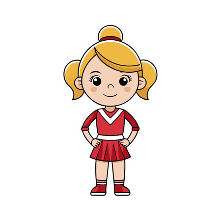 Beautiful Professional Cartoon Character Design Vector illustrationのイラスト素材