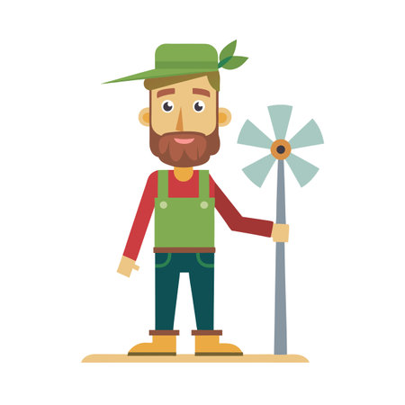 Beautiful Professional Cartoon Character Design Vector illustrationのイラスト素材