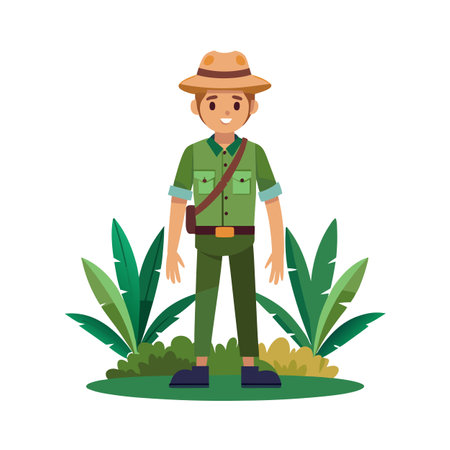 Beautiful Professional Cartoon Character Design Vector illustrationのイラスト素材