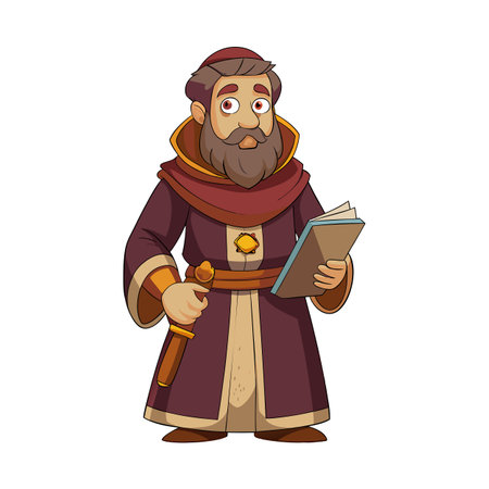 Beautiful Professional Cartoon Character Design Vector illustrationのイラスト素材