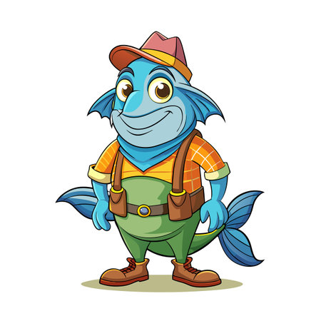 Beautiful Professional Cartoon Character Design Vector illustrationのイラスト素材