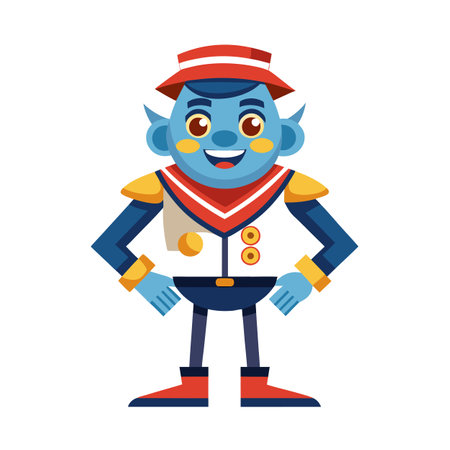 Beautiful Professional Cartoon Character Design Vector illustrationのイラスト素材