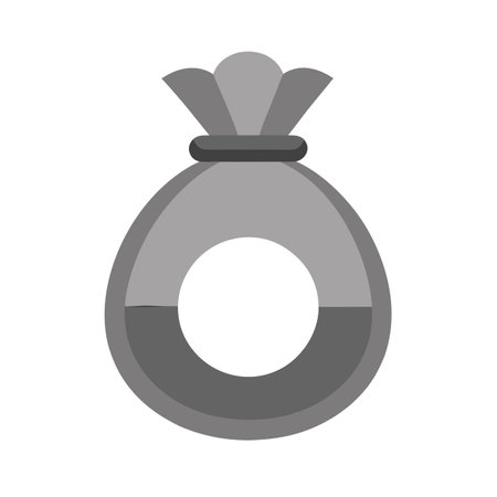 Beautiful flat style money bag icon vector illustrationのイラスト素材