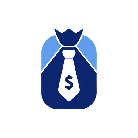 Beautiful flat style money bag icon vector illustrationのイラスト素材