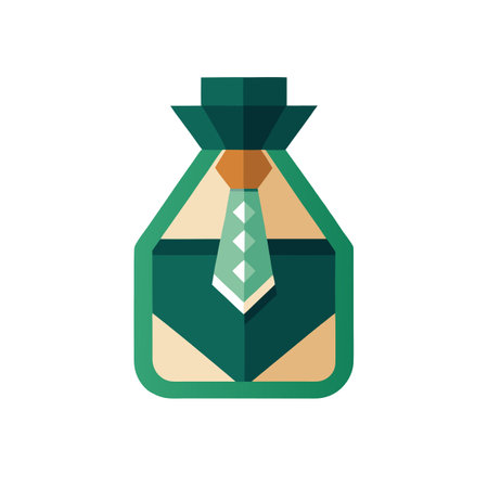 Beautiful flat style money bag icon vector illustrationのイラスト素材