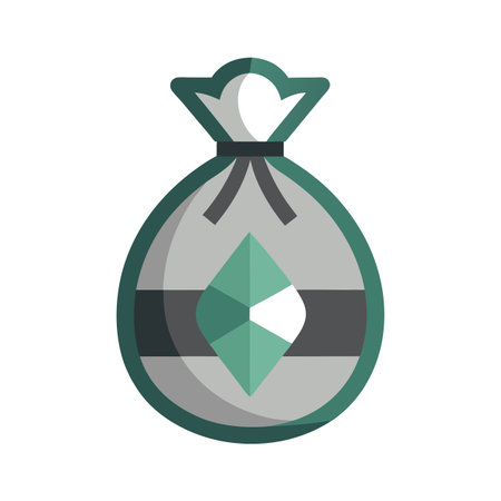 Beautiful flat style money bag icon vector illustrationのイラスト素材