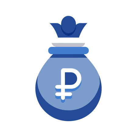 Beautiful flat style money bag icon vector illustrationのイラスト素材