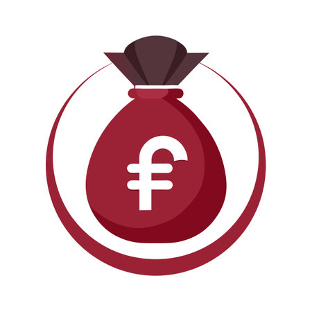 Beautiful flat style money bag icon vector illustrationのイラスト素材