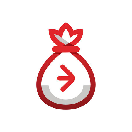Beautiful flat style money bag icon vector illustrationのイラスト素材