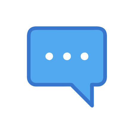 Beautiful speech bubble, message, chat, email contact icon vector for UI, websites, mobile...