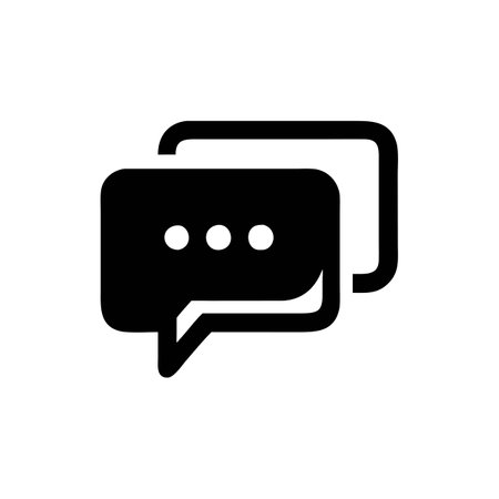 Beautiful speech bubble, message, chat, email contact icon vector for UI, websites, mobile applicationsのイラスト素材