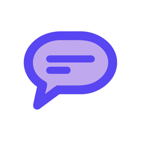 Beautiful speech bubble, message, chat, email contact icon vector for UI, websites, mobile...