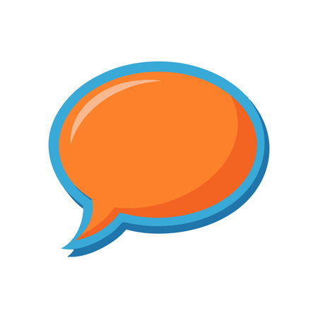 Beautiful speech bubble, message, chat, email contact icon vector for UI, websites, mobile applicationsのイラスト素材